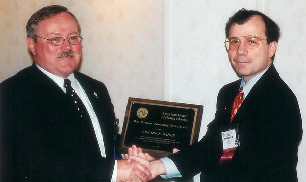 2004 McAdams Awardee Ed Maher with ABHP Chair John Serabian