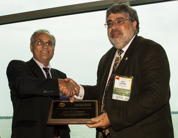 ABHP Vice Chair Pat LaFrate with 2013 McAdams Awardee Kent Lambert 