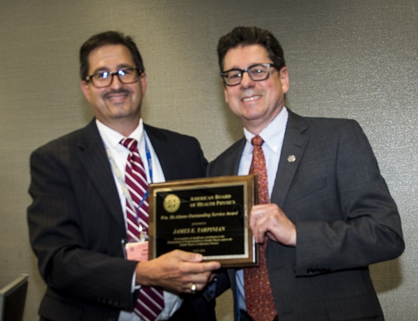 ABHP Vice Chair Jay Tarzia with 2016 McAdams Awardee Jim Tarpinian 