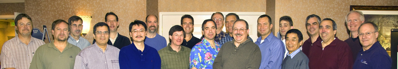 Photo from 2009 Meeting: Front row (l to r): Ken Krieger, Dan Menchaca, Wei-Hsung Wang, Dave McLaughlin, Glenn Sturchio, Andy Miller, Dave Tucker, Tosh Ushino, Joe Guido, Wayne Gaul. Back row (l to r): Hans Oldewage, Dennis Quinn, Jack Buddenbaum, Gus Potter, Jeff Chapman, Ron Mlekodaj, Krzysztof Szornel, David Burkett, Greg Jones, Bob May