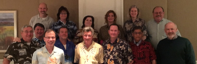 Photo from 2015 Fall Meeting: (Front Row, l to r): Jim Cherniak, 2015 Panel Vice Chair Chris Martel, John Serabian, 2015 Panel Chair Paul Jones, William Barley, Pat McDermott, Govind Rao, Board Member William Rhodes. (Back Row, l to r): Board Member Gus Potter, Karen Barcal, Janine Katanic, Past Panel Chair Cindy Flannery, Beth Hilt, Board Vice Chair Andy Miller